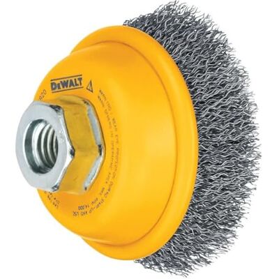 DeWalt DW4920 3x5/8-11 Crimp Cup borste, Metall, Paket med 1 DeWalt DW4920 3x5/8-11 Crimp Cup borste, Metall, Paket med 1