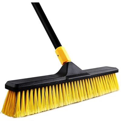 Yocada tryckkvast 45 cm utomhus kommersiell tryckkvast kraftig kvast borste styv borst 165 cm lång för rengöring uteplats garage däck betong trä sten kakel golv Yocada tryckkvast 45 cm utomhus kommersiell tryckkvast kraftig kvast borste styv borst 165 cm lång för rengöring uteplats garage däck betong trä sten kakel golv