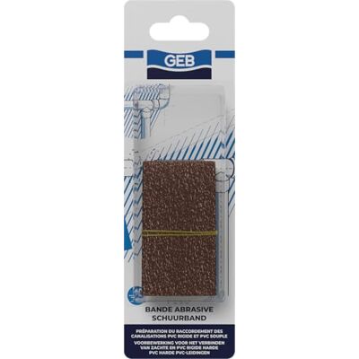 GEB Slipband för att förbereda ytor före limning. Mjuk och rivbar för hand för ökad manövrerbarhet. Korn 120–38 mm x 1 m GEB Slipband för att förbereda ytor före limning. Mjuk och rivbar för hand för ökad manövrerbarhet. Korn 120–38 mm x 1 m