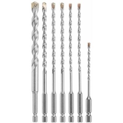 Bosch 7 pc. Hex Shank Hammer Drill Masonry Bit Set LBHXS7U Bosch 7 pc. Hex Shank Hammer Drill Masonry Bit Set LBHXS7U