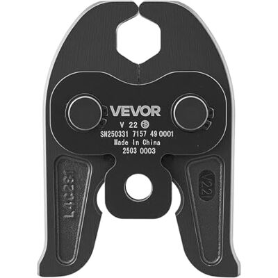 VEVOR V22 Pressback, 22 mm V-rör i rostfritt stål, cementerad krympningsutrustning kompatibel med standardpressverktyg VEVOR V22 Pressback, 22 mm V-rör i rostfritt stål, cementerad krympningsutrustning kompatibel med standardpressverktyg