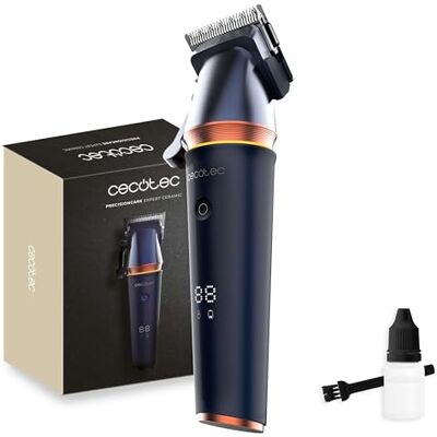 Cecotec Hårklippare PrecisionCare Expert Ceramic. Borstlös motor, keramiska blad, 120 minuters batteri, 5 spaknivåer 0,8–2 mm, 6 tillbehör, display med RPM och batteri för exakt skärning Cecotec Hårklippare PrecisionCare Expert Ceramic. Borstlös motor, keramiska blad, 120 minuters batteri, 5 spaknivåer 0,8–2 mm, 6 tillbehör, display med RPM och batteri för exakt skärning