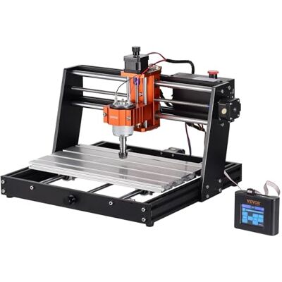 VEVOR 120 W CNC-gravyrmaskin, 3-axlig GRBL-kontroll träsnideri och gravyrfrässats, arbetsområde 300 x 200 x 72 mm för trä, akryl, MDF, PVC, skumplast VEVOR 120 W CNC-gravyrmaskin, 3-axlig GRBL-kontroll träsnideri och gravyrfrässats, arbetsområde 300 x 200 x 72 mm för trä, akryl, MDF, PVC, skumplast