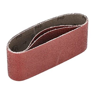 Mirka Red 3 x Slipduk 75x457mm / kornstorlek P40 / högkvalitativt slipduk för bandslipmaskiner/För slipning av trä och metall Mirka Red 3 x Slipduk 75x457mm / kornstorlek P40 / högkvalitativt slipduk för bandslipmaskiner/För slipning av trä och metall