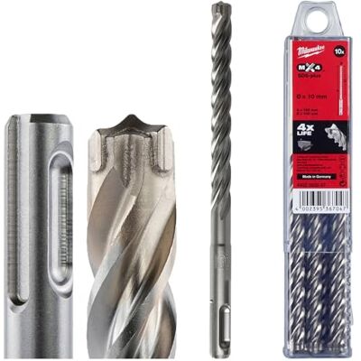 Milwaukee Broca SDS-Plus MX4 10x160-10uds Milwaukee Broca SDS-Plus MX4 10x160-10uds