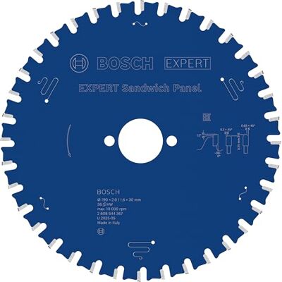 Bosch 1x EXPERT Sandwich Panel cirkelsågklinga med sladd för handhållen cirkelsåg (för MetalSandwich, Ø mm, Professional Tillbehör Handhållna nätdrivna cirkelsågar, Instickssåg) Bosch 1x EXPERT Sandwich Panel cirkelsågklinga med sladd för handhållen cirkelsåg (för MetalSandwich, Ø mm, Professional Tillbehör Handhållna nätdrivna cirkelsågar, Instickssåg)