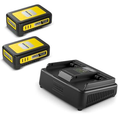 Kärcher Snabbladdare 18 V, två uttag, 18 V/2,5 Ah batterier Kärcher Snabbladdare 18 V, två uttag, 18 V/2,5 Ah batterier