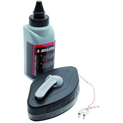 Bellota 50222 Slagsladd kit med semi-klart plasthölje Så, användaren kan se hur mycket transparent papper krita finns kvar behållare med blå tracing krita 113 g Bellota 50222 Slagsladd kit med semi-klart plasthölje Så, användaren kan se hur mycket transparent papper krita finns kvar behållare med blå tracing krita 113 g