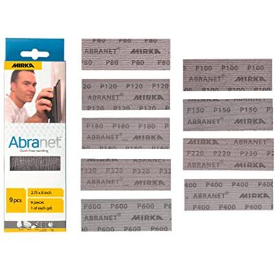 Mirka 9A-150-APRP Abranet Net Sheets 7 x 20 cm, sortiment Mirka 9A-150-APRP Abranet Net Sheets 7 x 20 cm, sortiment