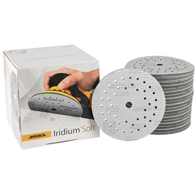 Mirka Iridium Soft slipskivor Ø 125 mm P400 Kardborre 20-pack Mirka Iridium Soft slipskivor Ø 125 mm P400 Kardborre 20-pack