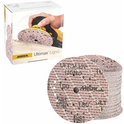 Mirka slipskiva Ultimax Ligno Ø 125 mm kardborre multifit Mirka slipskiva Ultimax Ligno Ø 125 mm kardborre multifit