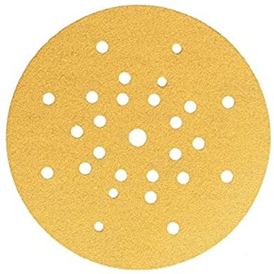 Mirka Gold universellt sandpapper sliprondeller Ø 225mm / Kardborreband / 27-hål/korn P80 / 10 st/För gips-, vägg- och takslipmaskiner/För slipning av gips, spackel, spånskivor, trä, lack Mirka Gold universellt sandpapper sliprondeller Ø 225mm / Kardborreband / 27-hål/korn P80 / 10 st/För gips-, vägg- och takslipmaskiner/För slipning av gips, spackel, spånskivor, trä, lack
