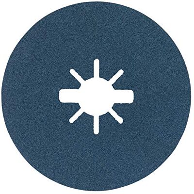 Bosch FBX45120 25-pack 4-1/2 tum. X-Lock finslipande fiberskivor 120 korn kompatibla med 7/8 tum. Hjulaxel för applikationer inom ytbehandling av metall, svetsblandning, rostborttagning Bosch FBX45120 25-pack 4-1/2 tum. X-Lock finslipande fiberskivor 120 korn kompatibla med 7/8 tum. Hjulaxel för applikationer inom ytbehandling av metall, svetsblandning, rostborttagning