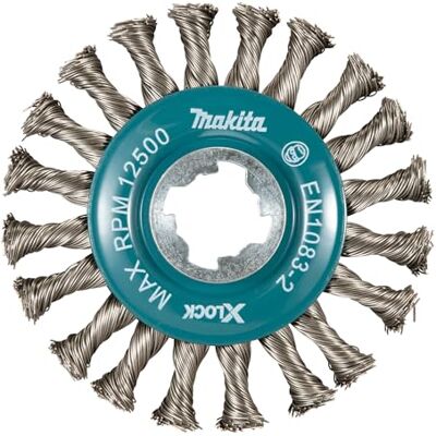 Makita D-73352 X-lås knuten tråd kopp borste full 115 mm Makita D-73352 X-lås knuten tråd kopp borste full 115 mm