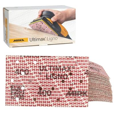 Mirka Ultimax Ligno slipark 81 x 133 mm korn 400 50-pack kardborre Mirka Ultimax Ligno slipark 81 x 133 mm korn 400 50-pack kardborre