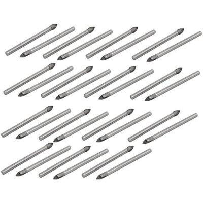 Uxcell a17010200ux0544 metall rund skaft triangel huvud kakel borr (paket med 30) Uxcell a17010200ux0544 metall rund skaft triangel huvud kakel borr (paket med 30)