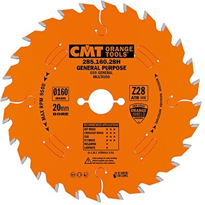 CMT ORANGE TOOLS 285.160.28H CIRIKELLA LAMA (UNIVERSAL) HW 160X2.2/1.6X20 Z28 ATB CMT ORANGE TOOLS 285.160.28H CIRIKELLA LAMA (UNIVERSAL) HW 160X2.2/1.6X20 Z28 ATB