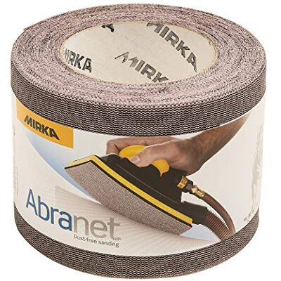 Mirka Abranet sliprulle med nät 93 mm x 10 m kardborreband/korn P240 / 1 rulle/för slipning av trä, spackel, lack, plast / 545BQ001253R Mirka Abranet sliprulle med nät 93 mm x 10 m kardborreband/korn P240 / 1 rulle/för slipning av trä, spackel, lack, plast / 545BQ001253R