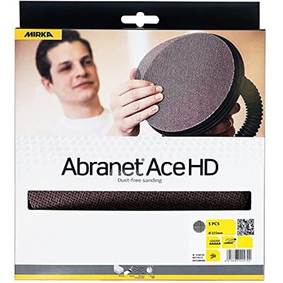 Mirka Ace hd Sliprondeller - 225mm, P80, 5 st - Vägg- och ytslipning Mirka Ace hd Sliprondeller - 225mm, P80, 5 st - Vägg- och ytslipning