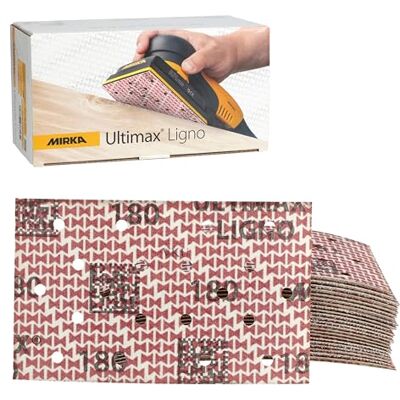 Mirka slipband Ultimax Ligno 81x133 mm P180 kardborre multifit 50 st Mirka slipband Ultimax Ligno 81x133 mm P180 kardborre multifit 50 st