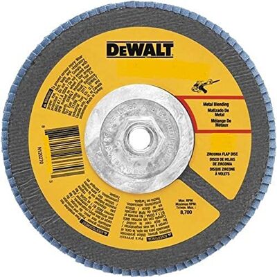 DeWalt DWA8208H 80 korn zirkonium T29 klaffskiva, 4-1/2-tums x 5/8-11-tum DeWalt DWA8208H 80 korn zirkonium T29 klaffskiva, 4-1/2-tums x 5/8-11-tum