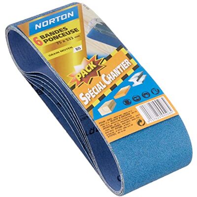 Symantec set med 6 slipband 75 x 533 mm korn 80 Symantec set med 6 slipband 75 x 533 mm korn 80