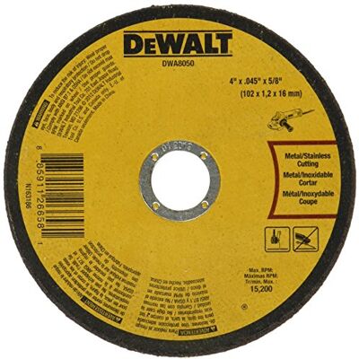 DeWalt DWA8050 skärhjul i metall, 4-tums x,045-tum x 5/8-tum DeWalt DWA8050 skärhjul i metall, 4-tums x,045-tum x 5/8-tum