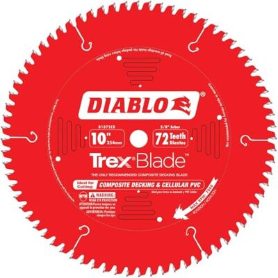 Diablo Freud D1072CD Trex Composite Decking Mitre och Tab, Multi, 5 Diablo Freud D1072CD Trex Composite Decking Mitre och Tab, Multi, 5