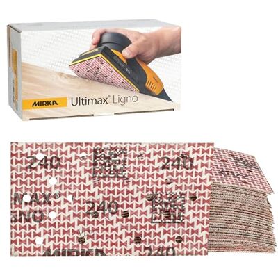 Mirka finslipspapper Ultimax Ligno 81x133 mm kardborre P240 Mirka finslipspapper Ultimax Ligno 81x133 mm kardborre P240