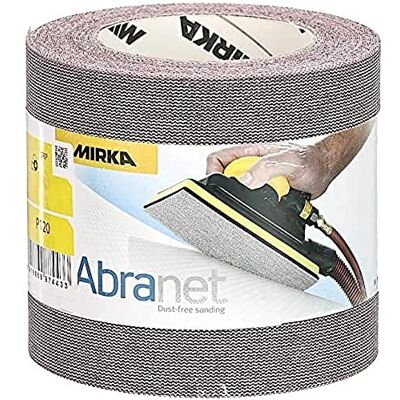 Mirka Abranet sliprulle 115mm x 10m med kardborre P120 Mirka Abranet sliprulle 115mm x 10m med kardborre P120
