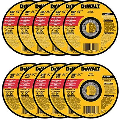 DeWalt DW8062 - Tunn metallskiva, 10 st DeWalt DW8062 - Tunn metallskiva, 10 st