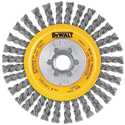 DeWalt DW4925B 4-tums gånger 5/8-tum-11 HP .020 kolsträng trådhjul DeWalt DW4925B 4-tums gånger 5/8-tum-11 HP .020 kolsträng trådhjul