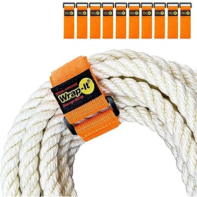 Wrap-It Storage Super-Stretch Wrap-It förvaringsremmar – (10) 9 tum orange – elastiska remmar med krok och ögla – förlängningssladdorganisatör, slang och kabelremmar, sladdomslag, sladdhållare, garage och Wrap-It Storage Super-Stretch Wrap-It förvaringsremmar – (10) 9 tum orange – elastiska remmar med krok och ögla – förlängningssladdorganisatör, slang och kabelremmar, sladdomslag, sladdhållare, garage och
