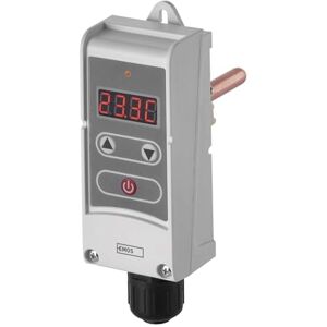 EMOS Digital termostat med skida och hysteresfunktion manuell, trådbunden värme/luftkonditionering temperaturområde 5–80 °C invasiv mätning 230 V, 5 A/1,5 A vit