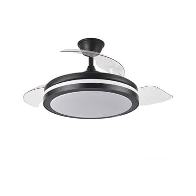 Eden DC 72W fläkt, 6120 lm, svart, 110°, 3 blad, 3000-4000-6000K, fjärrkontroll, timer och minne, perfekt för rumsuppvärmning. Eden DC 72W fläkt, 6120 lm, svart, 110°, 3 blad, 3000-4000-6000K, fjärrkontroll, timer och minne, perfekt för rumsuppvärmning.