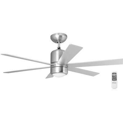 Orbegozo CP 50120 – takfläkt med ljus och fjärrkontroll, 6 ark, 120 cm diameter, effekt på 65 W, 3 steg, kromfärg Orbegozo CP 50120 – takfläkt med ljus och fjärrkontroll, 6 ark, 120 cm diameter, effekt på 65 W, 3 steg, kromfärg