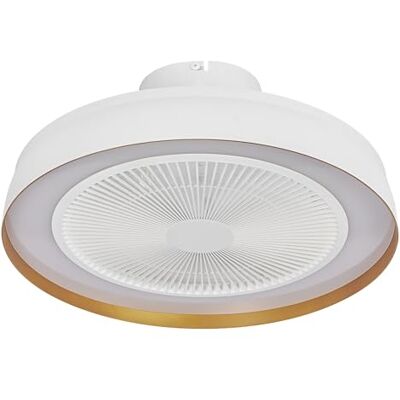 OSRAM takfläkt 480 mm, 49W LED dimbar, DC-motor 6 hastigheter, fjärrstyrd timer, 1900 m³/h, 13-20m² OSRAM takfläkt 480 mm, 49W LED dimbar, DC-motor 6 hastigheter, fjärrstyrd timer, 1900 m³/h, 13-20m²