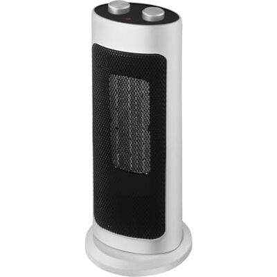 Velamp Keramisk varmluftsgenerator, 2 000 W, oscillerande fot. Vit Velamp Keramisk varmluftsgenerator, 2 000 W, oscillerande fot. Vit
