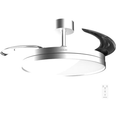 Cecotec Takfläkt med ljus och infällbara blad EnergySilence Aero 2440, osynligt, rent stål. 30 W, DC-motor, fjärrkontroll, 6 timmars timer, 6 hastigheter, Winter-sommarfunktion Cecotec Takfläkt med ljus och infällbara blad EnergySilence Aero 2440, osynligt, rent stål. 30 W, DC-motor, fjärrkontroll, 6 timmars timer, 6 hastigheter, Winter-sommarfunktion