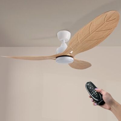 M mimotec Aras 18W LED-takfläkt med ljus, fjärrkontroll, DC-motor, tyst, 6 hastigheter, 3CCT, timer, sommar och vinter M mimotec Aras 18W LED-takfläkt med ljus, fjärrkontroll, DC-motor, tyst, 6 hastigheter, 3CCT, timer, sommar och vinter