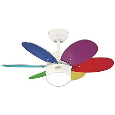 Westinghouse Lighting Turbo II Takfläktbelysning, Vit, 76 x 76 cm Westinghouse Lighting Turbo II Takfläktbelysning, Vit, 76 x 76 cm
