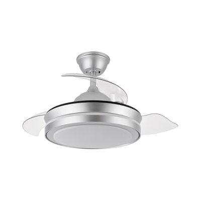 Levitantes Mini silver fläkt 72w 6120lm 3 blad 32/47 x 40/91 cm, justerbar temperatur, kontroll Levitantes Mini silver fläkt 72w 6120lm 3 blad 32/47 x 40/91 cm, justerbar temperatur, kontroll
