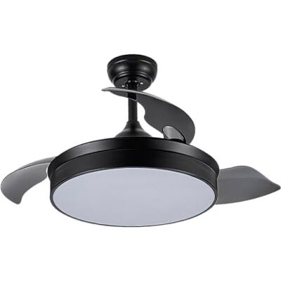 Eden 72W DC-fläkt, 7200lm, 6-växlad, 3000-4000-6000K, fjärrkontroll, timer och minne för effektiv luftkonditionering och komfort. Eden 72W DC-fläkt, 7200lm, 6-växlad, 3000-4000-6000K, fjärrkontroll, timer och minne för effektiv luftkonditionering och komfort.