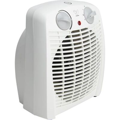 Voltman DIO, 2 000 W bärbar värmare, justerbar termostat, 2 värmekrafter, 3 lägen, kompakt och lätt för sovrum, kontor och badrum, vit Voltman DIO, 2 000 W bärbar värmare, justerbar termostat, 2 värmekrafter, 3 lägen, kompakt och lätt för sovrum, kontor och badrum, vit