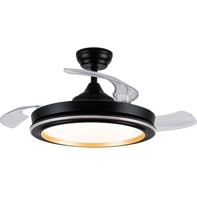 Eden Fläkt DC 72W 6226lm svart/guld 3 blad 106d Despl. 3000-4000-6500K fjärrkontroll, minnesfunktion för luftkonditionering och komfort. Eden Fläkt DC 72W 6226lm svart/guld 3 blad 106d Despl. 3000-4000-6500K fjärrkontroll, minnesfunktion för luftkonditionering och komfort.