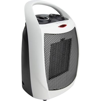 Voltman DIO, 1 500 W bärbar värmare, kompakt, med 2 värmenivåer, justerbar termostat och 3 funktioner för optimal komfort, vit Voltman DIO, 1 500 W bärbar värmare, kompakt, med 2 värmenivåer, justerbar termostat och 3 funktioner för optimal komfort, vit