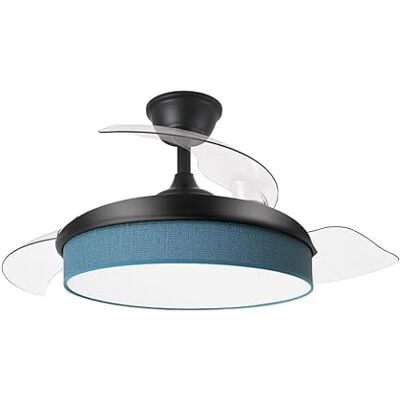 Eden DC-fläkt 72W svart/blå, 3 blad, 7200 lm, 3000-4000-6000K, fjärrkontroll, minne, timer perfekt för luftkonditionering och dekoration. Eden DC-fläkt 72W svart/blå, 3 blad, 7200 lm, 3000-4000-6000K, fjärrkontroll, minne, timer perfekt för luftkonditionering och dekoration.