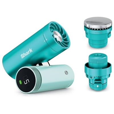 Shark ChillPIll 3-i-1 höghastighetsfläkt, ultrafin dimma och InstaChill-system, inkluderar 3 kyltillbehör, resevänlig design, glaciär FA022UKBL Shark ChillPIll 3-i-1 höghastighetsfläkt, ultrafin dimma och InstaChill-system, inkluderar 3 kyltillbehör, resevänlig design, glaciär FA022UKBL