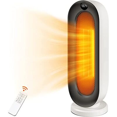 Nictemaw Värmare 2000W, ECO Lågförbrukningsvärme, 100°oscillation, Timer 12h, Termostat, Överhettning och flygskydd, 3 läge, Värmare, hem Kontor Liten skärm Nictemaw Värmare 2000W, ECO Lågförbrukningsvärme, 100°oscillation, Timer 12h, Termostat, Överhettning och flygskydd, 3 läge, Värmare, hem Kontor Liten skärm
