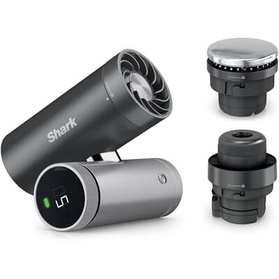 Shark ChillPIll 3-i-1 höghastighetsfläkt, ultrafin dimma och InstaChill-system, inkluderar 3 kyltillbehör, resevänlig design, kol FA022UK Shark ChillPIll 3-i-1 höghastighetsfläkt, ultrafin dimma och InstaChill-system, inkluderar 3 kyltillbehör, resevänlig design, kol FA022UK